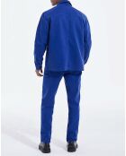 Pantalon en Coton avec détails bleu